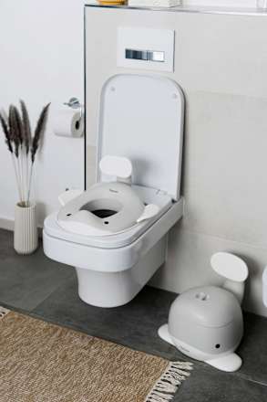 Toilettrainer lichtgrijs, 1 stuk