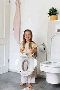 Toilettrainer lichtgrijs, 1 stuk