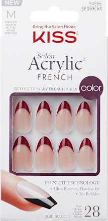 Künstliche Nägel Salon Acrylic French Catchy, 28 St