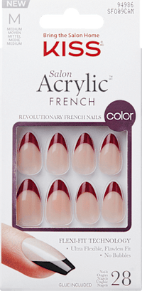 Künstliche Nägel Salon Acrylic French Catchy, 28 St