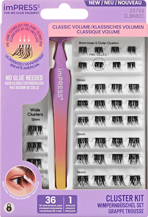 Künstliche Wimpern Set imPRESS Press-on Falsies Kit 02, 1 St