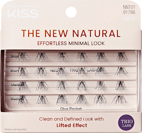 Künstliche Wimpern The New Natural Trio Lash, 24 St KISS