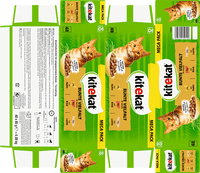 Nat kattenvoer kleurrijke variatie in saus, mega verpakking (48 x 85 g), 4,08 kg