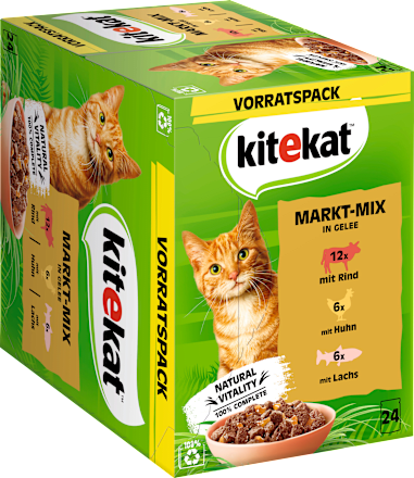 Nat kattenvoer Marktmix in gelei Multipack (24x85 g), 2,04 kg