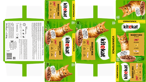 Nat kattenvoer Marktmix in gelei Multipack (24x85 g), 2,04 kg