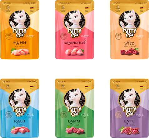 Nassfutter Katze Paté Mix 1, Multipack (6x85 g), 510 g KittyCat
