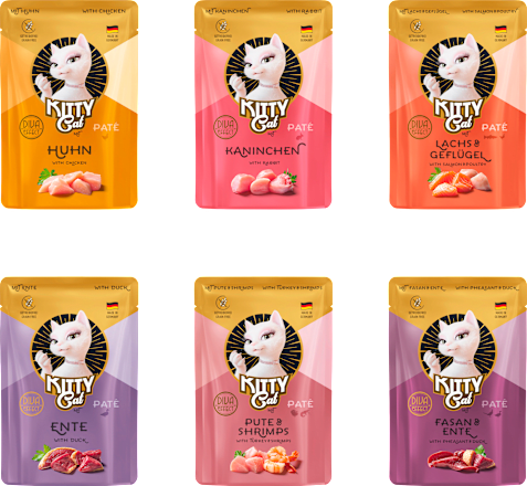 Nassfutter Katze Paté Mix 3, Multipack (6x85 g), 510 g KittyCat