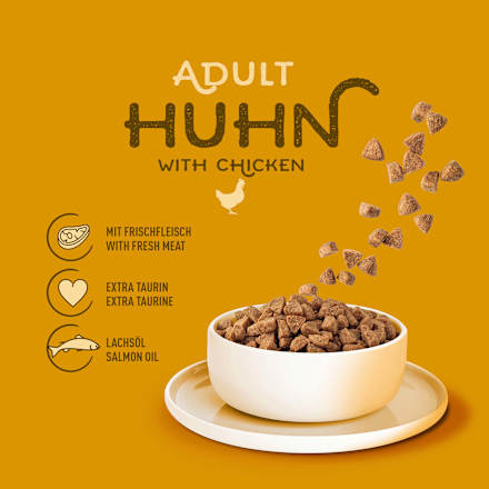 Trockenfutter Katze mit Huhn, Adult, 3 kg KittyCat
