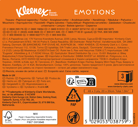 Tissues doos, 48 ​​stuks