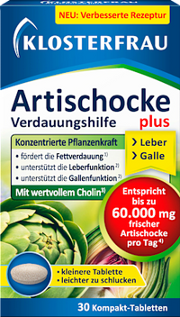 Artischocke Verdaungshilfe plus Tabletten 30 St, 20 g