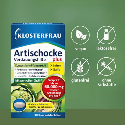 Artischocke Verdaungshilfe plus Tabletten 30 St, 20 g