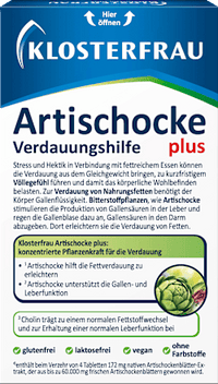 Artischocke Verdaungshilfe plus Tabletten 30 St, 20 g