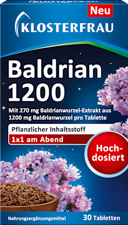 Valeriaan 1200 tabletten 30 stuks, 28,3 g