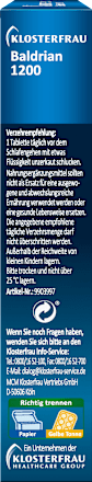 Valeriaan 1200 tabletten 30 stuks, 28,3 g