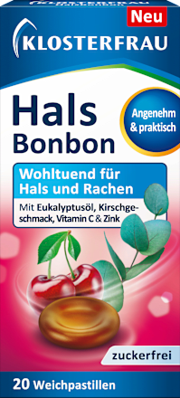 Keelpastilles met eucalyptusolie en kersensmaak, 20 stuks