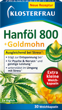 Hanföl 800 & Goldmohn Kapseln, 30 St