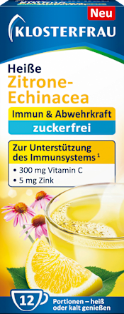 Hot Lemon Echinacea suikervrije zakjes 12 stuks, 48 ​​g