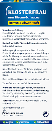 Hot Lemon Echinacea suikervrije zakjes 12 stuks, 48 ​​g