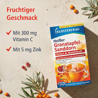 Heißer Granatapfel-Sanddorn Heißgetränk Beutel 10 St., 150 g