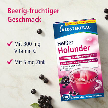 Heißer Holunder Heißgetränk Beutel 10 St., 150 g