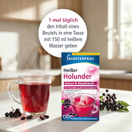 Heißer Holunder Heißgetränk Beutel 10 St., 150 g
