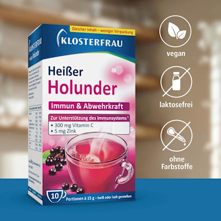 Heißer Holunder Heißgetränk Beutel 10 St., 150 g