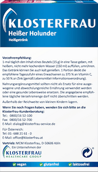 Warme Vlierbessen Warme Drank Zakjes 10 stuks, 150 g