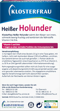 Heißer Holunder Heißgetränk Beutel 10 St., 150 g