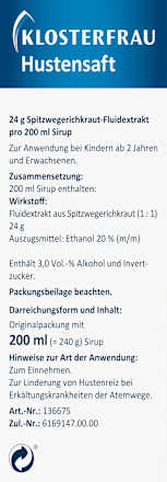 Hustensaft, 200 ml