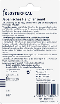 Japanse medicinale plantenolie, 20 ml