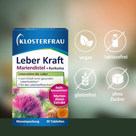 Klosterfrau Leber Kraft Mariendistel Kurkuma 30 Tabletten