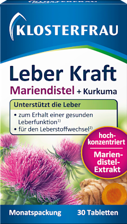 Klosterfrau Leber Kraft Mariendistel Kurkuma 30 Tabletten
