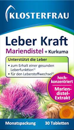 Klosterfrau Leber Kraft Mariendistel Kurkuma 30 Tabletten