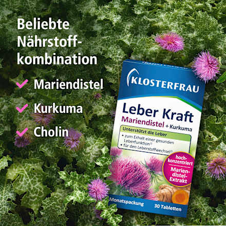 Klosterfrau Leber Kraft Mariendistel Kurkuma 30 Tabletten