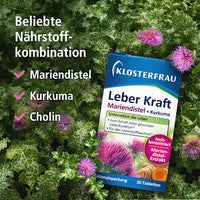 Klosterfrau Leber Kraft Mariendistel Kurkuma 30 Tabletten
