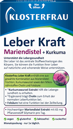Klosterfrau Leber Kraft Mariendistel Kurkuma 30 Tabletten