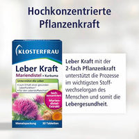 Klosterfrau Leber Kraft Mariendistel Kurkuma 30 Tabletten