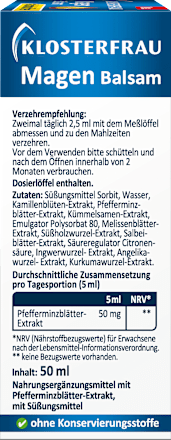 Magen Balsam, alkoholfrei, 50 ml Klosterfrau