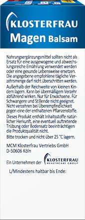 Magen Balsam, alkoholfrei, 50 ml Klosterfrau