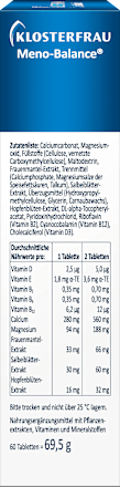 Meno Balance Tabletten 60 St, 69,5 g