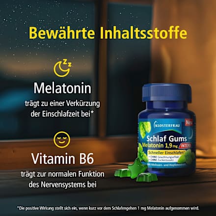 Schlaf Gums Intens Melatonin 1,9mg, 30 St