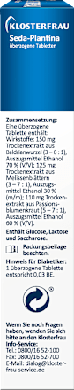 Seda-Plantina Innerlijke Rusteloosheid Tabletten, 30 stuks