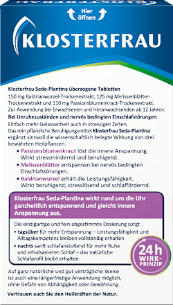 Seda-Plantina Innerlijke Rusteloosheid Tabletten, 30 stuks