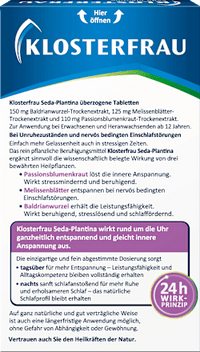 Seda-Plantina Innerlijke Rusteloosheid Tabletten, 30 stuks