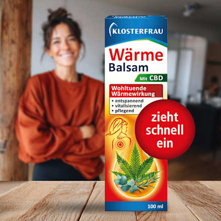 Verwarmende balsem met CBD, 100 ml