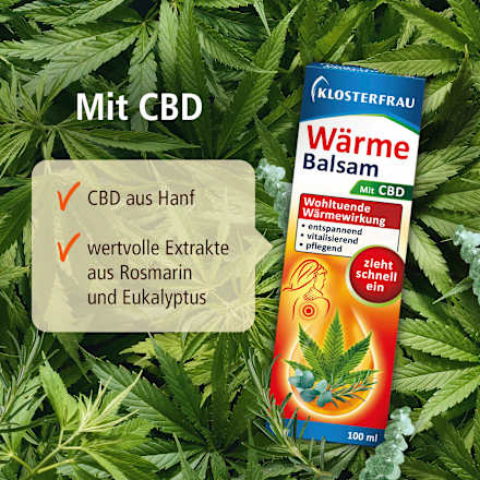 Verwarmende balsem met CBD, 100 ml