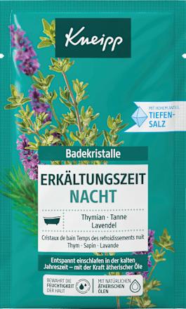 Badesalz Erkältungszeit Nacht, 60 g