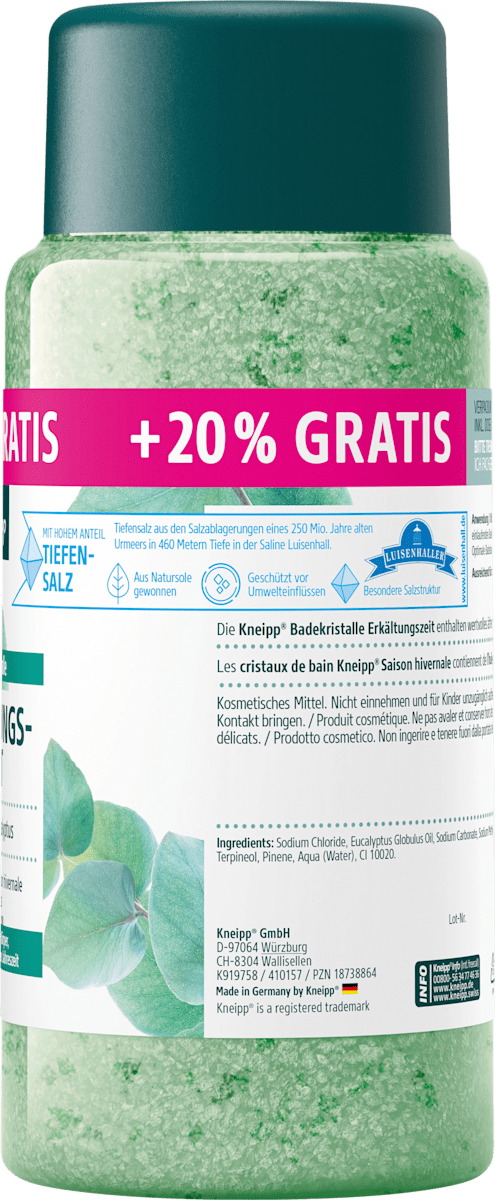 Badesalz Erkältungszeit, 600 g