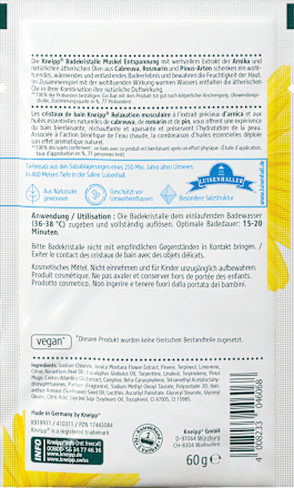 Badesalz Muskel Entspannung, 60 g