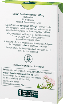 Baldrian 500mg Tabletten 30 St, 18 g
